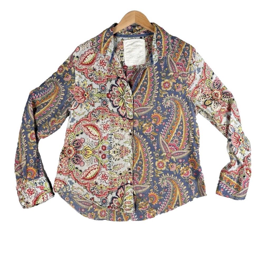 Cino Floral Button Up Top - XL